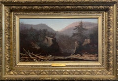 Kaaterskill Falls, New York, Hudson River School Landscape, Signed and Framed