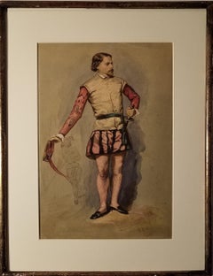 "Portrait of an Italian Fencer, " John Frederick Kensett, Hudson River School