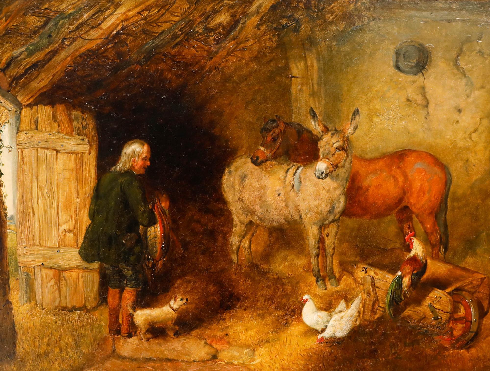 John Frederick Pasmore (1820-1881) - 19th Century Oil, Time for Work For Sale 1
