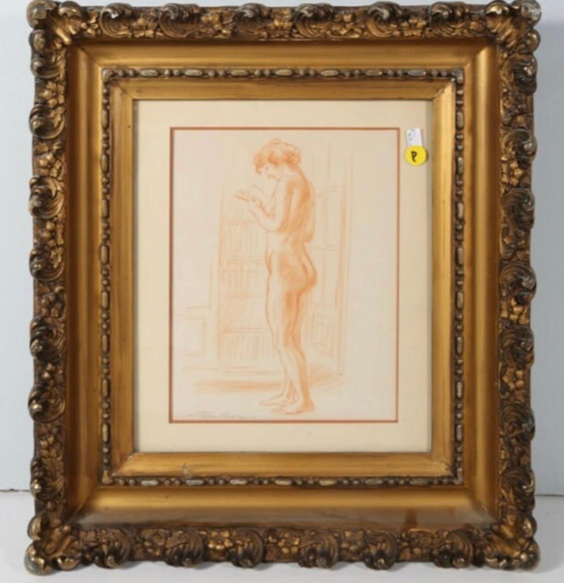“Standing Nude” - Painting by John French Sloan