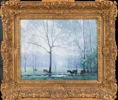 Cows, Impressionist Landscape with Animals, New Hope School, Pennsylvania