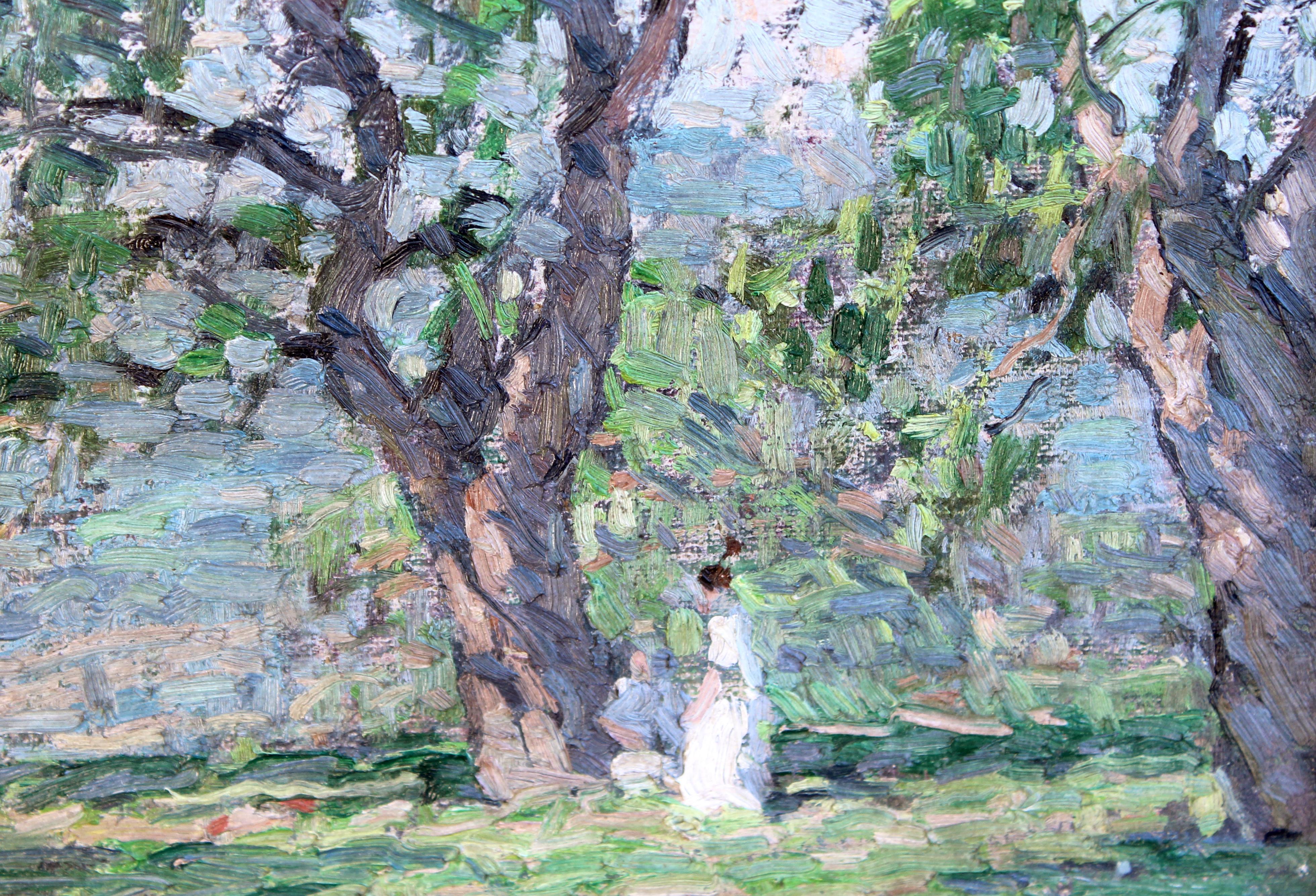 In The Orchard - American Impressionist Painting by John Fulton Folinsbee