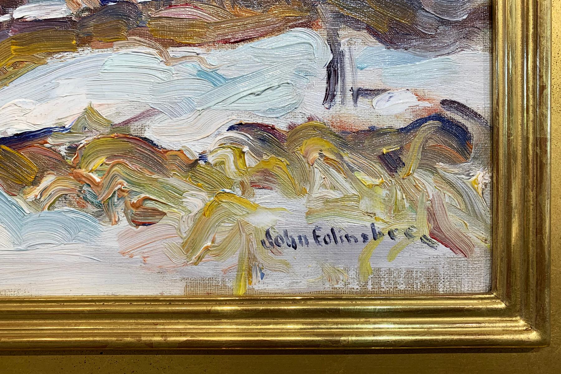 John Folinsbee, Delaware River & Lambertville, NJ, ca. 1930, Signed - American Impressionist Painting by John Fulton Folinsbee