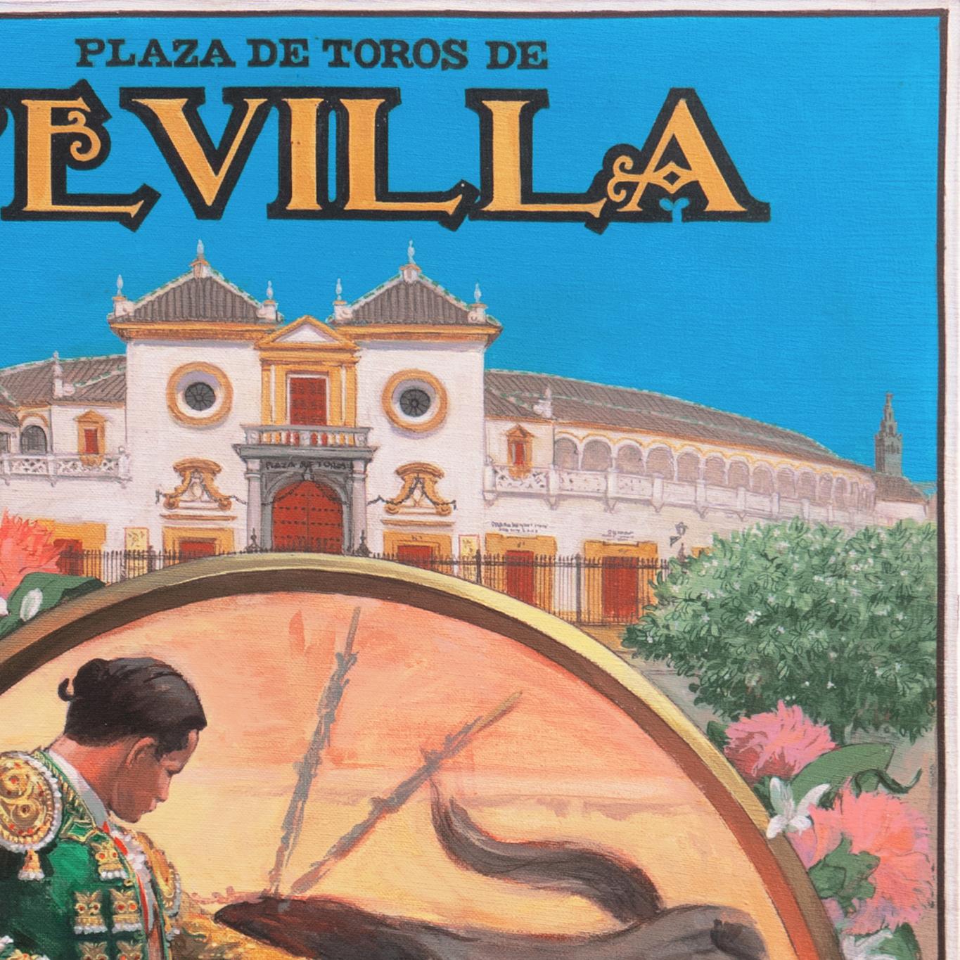 « Manolo Gonzalez » Plaza de Toros, Maestranza, Seville, Bullfighting, Matador en vente 4