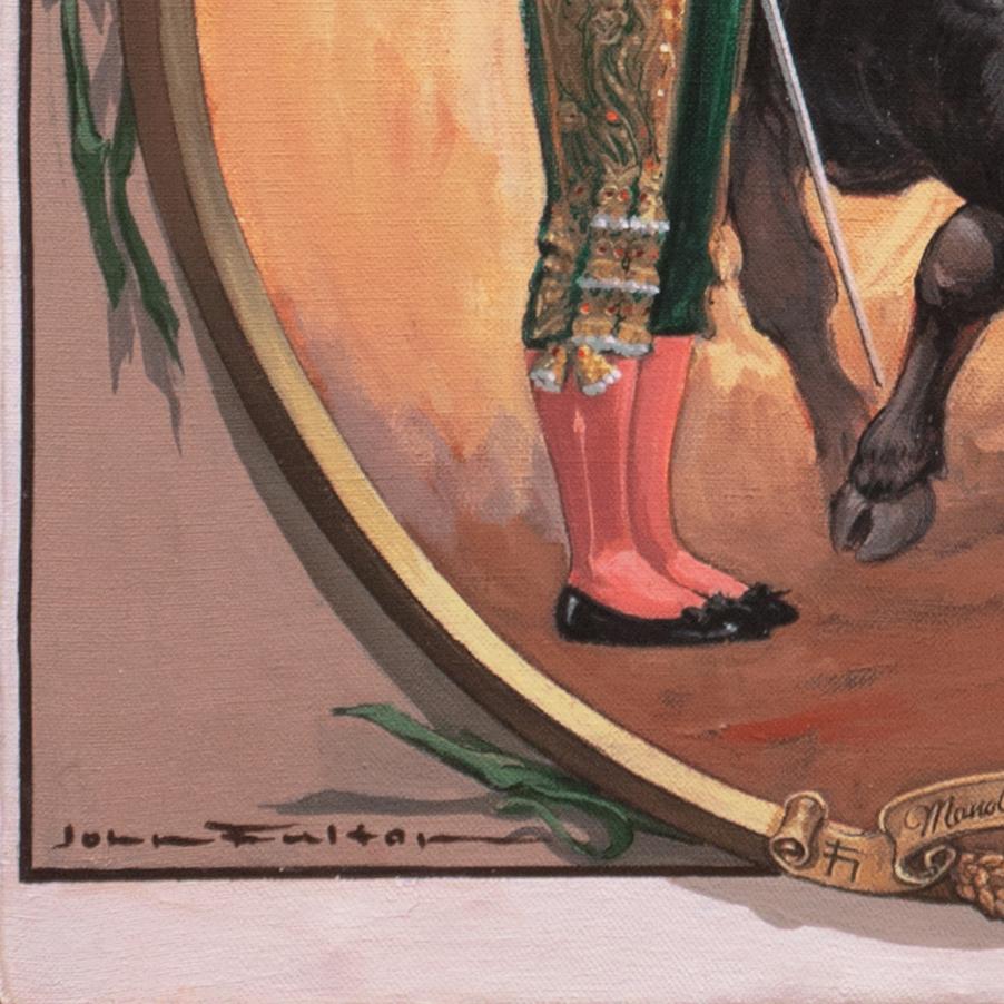 Manolo Gonzalez' Plaza de Toros, Maestranza, Siviglia, Corrida, Matador - Painting di John Fulton