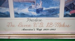 "The Seven U.S. 12-Meters: America's Cup 1958-1983" Print Signed by John Gable