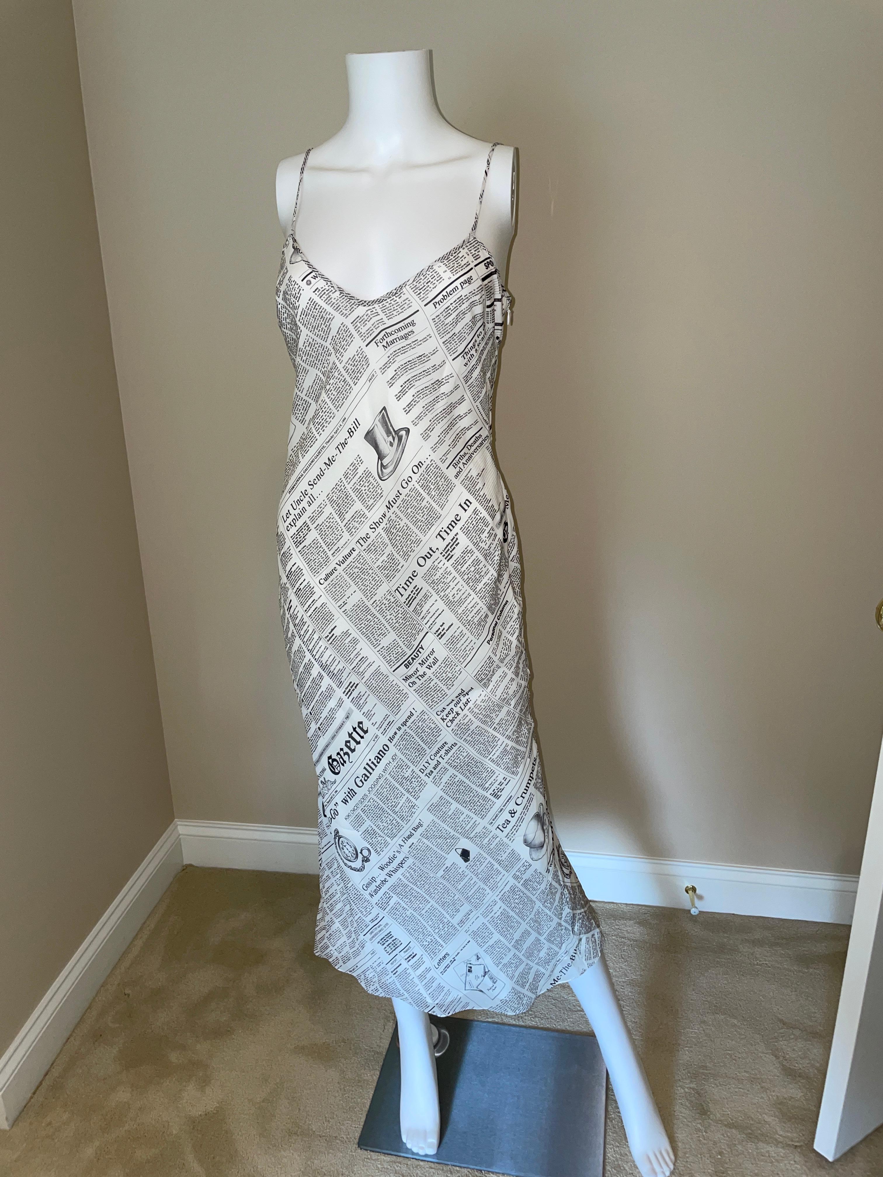 Gray JOHN GALLIANO '18 silk maxi dress