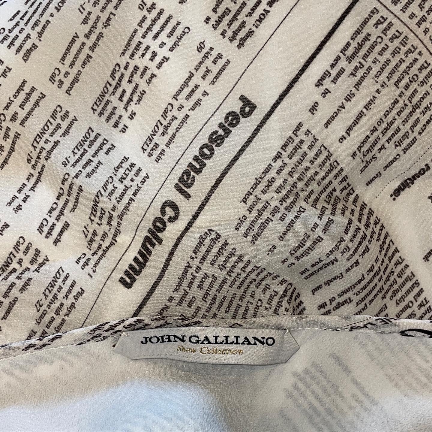 JOHN GALLIANO '18 silk maxi dress 3