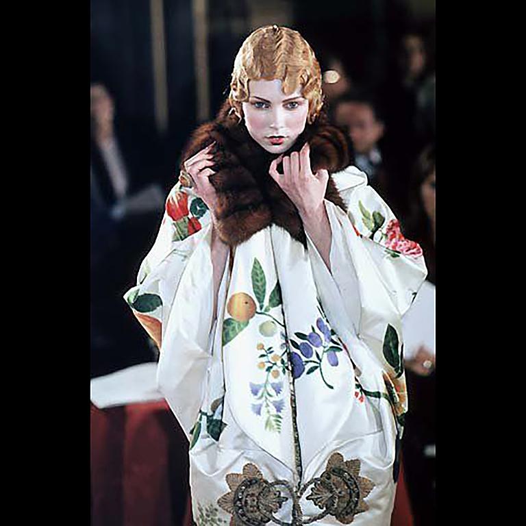 John Galliano 1990s Cotton and Viscose Embellished Jacket For Sale 6