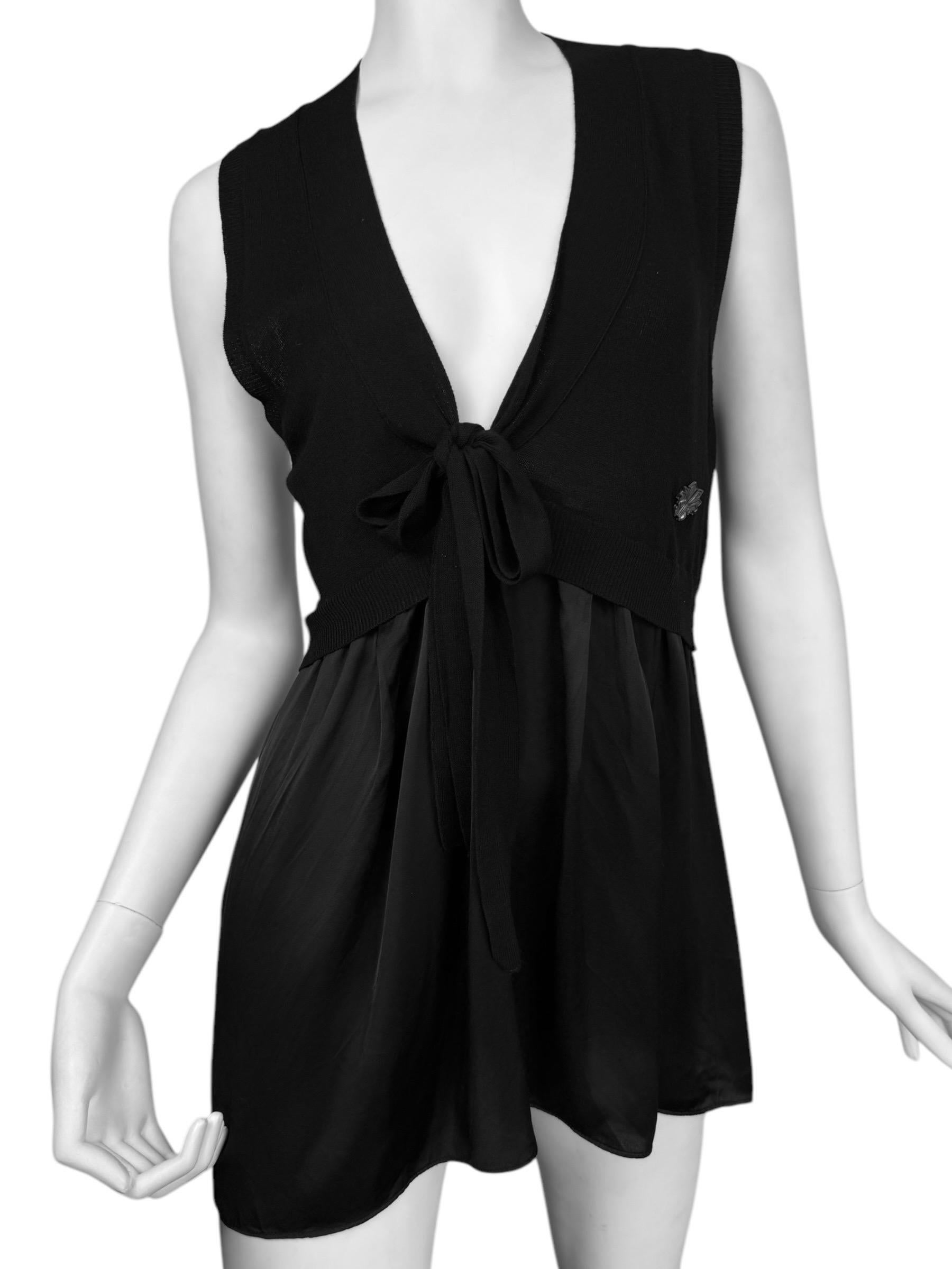 mini vestido negro de los años 2000 de john galliano Negro en venta