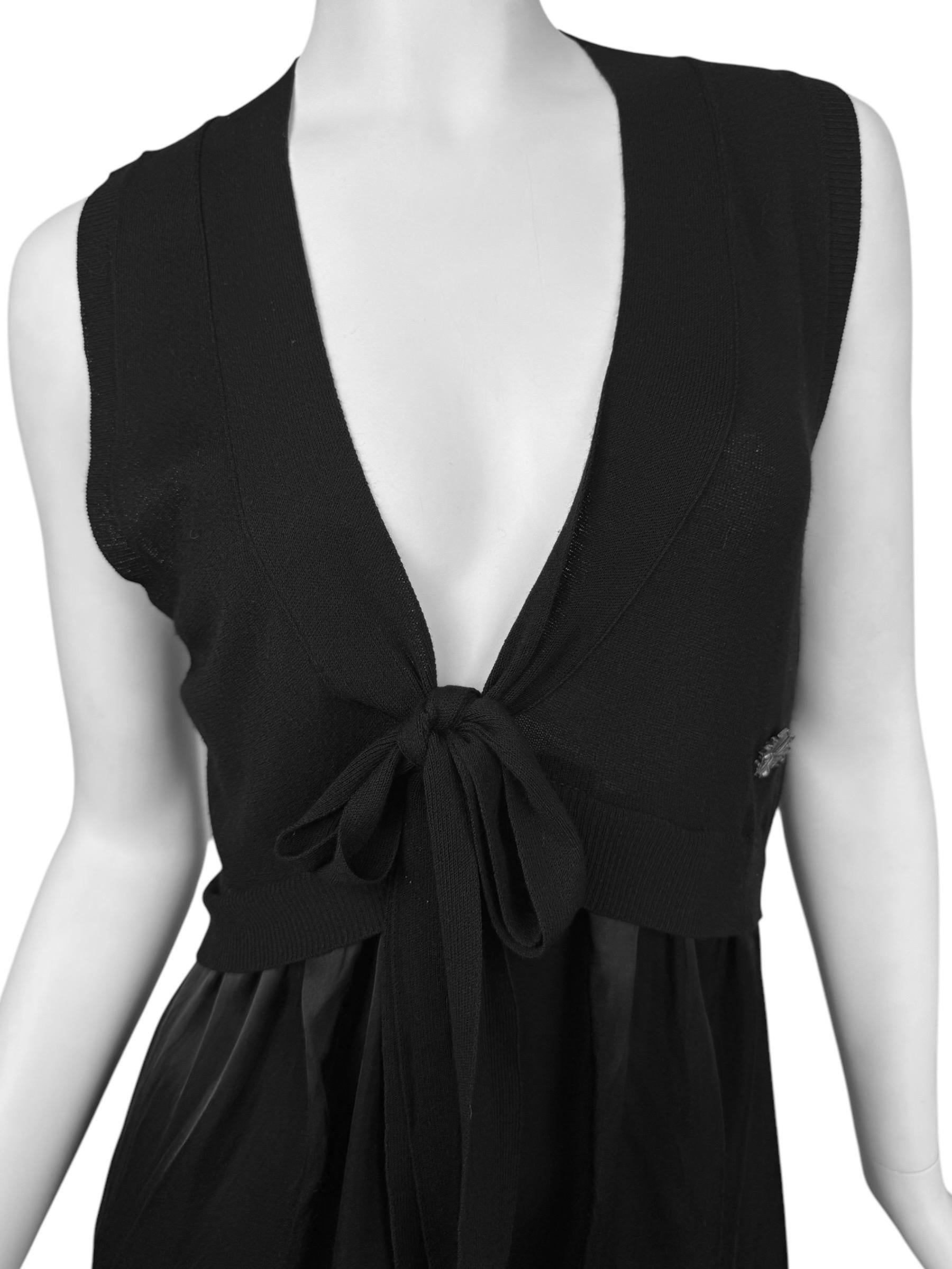 mini vestido negro de los años 2000 de john galliano en venta 1