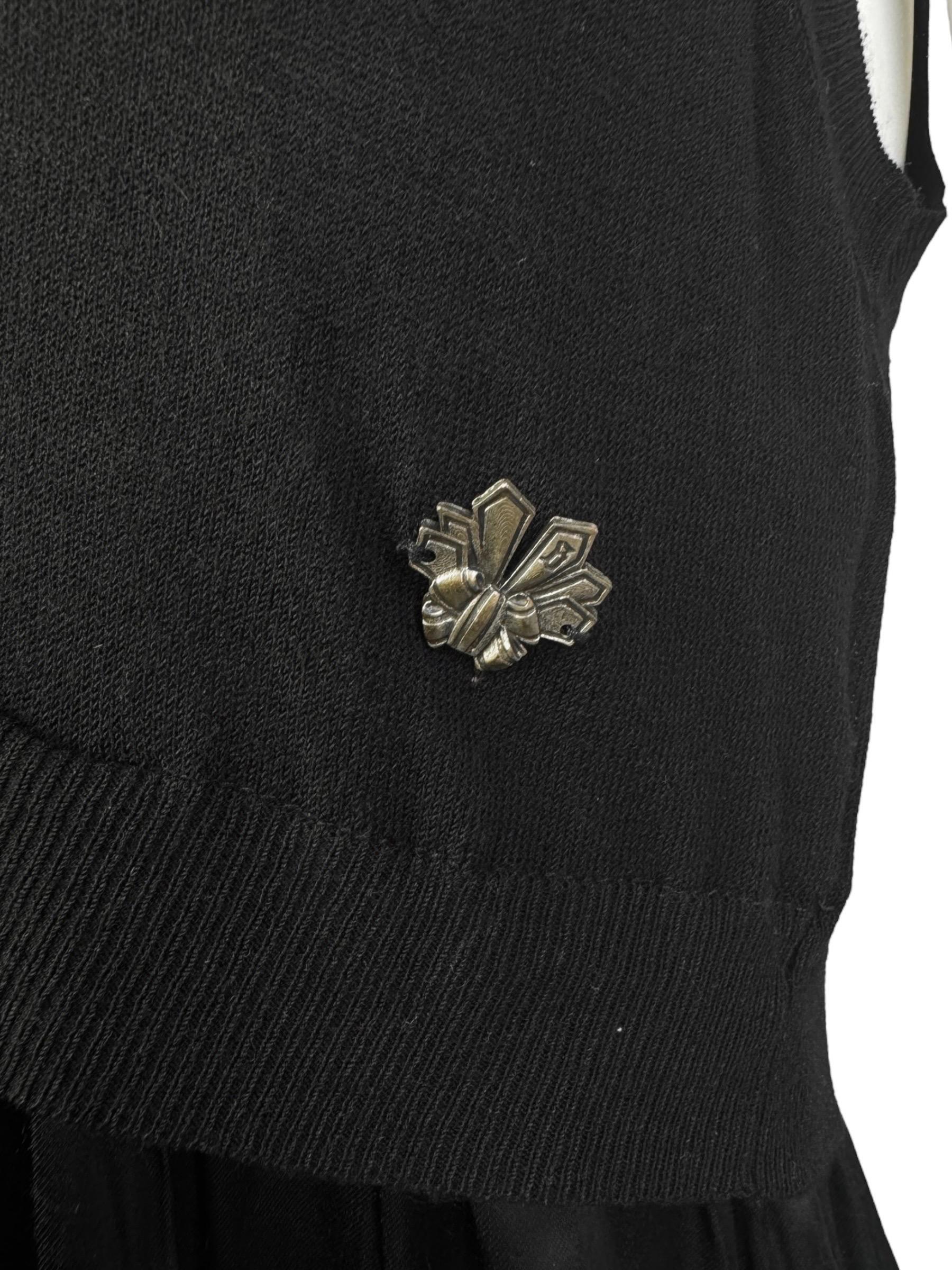 mini vestido negro de los años 2000 de john galliano en venta 2