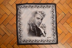 John Galliano 2000’s Cotton Pixelated Photograph Print Square / Scarf