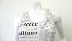 John Galliano 2000s Gazette Racerback Dress
