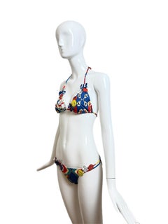 JOHN GALLIANO 2000's Vintage 2 Piece Bikini Bathing Suit Swimsuit