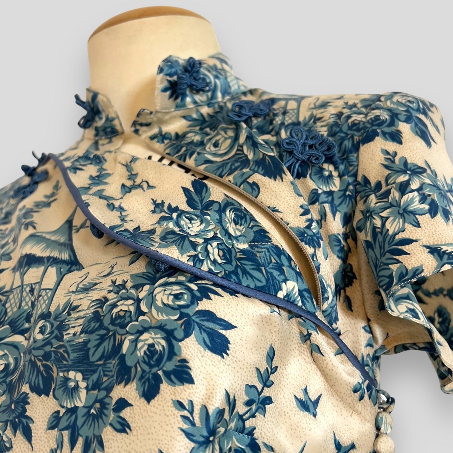 John Galliano 2003 toile de jouy dress 5