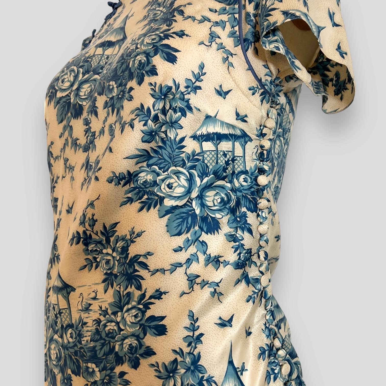 John Galliano 2003 toile de jouy dress 2