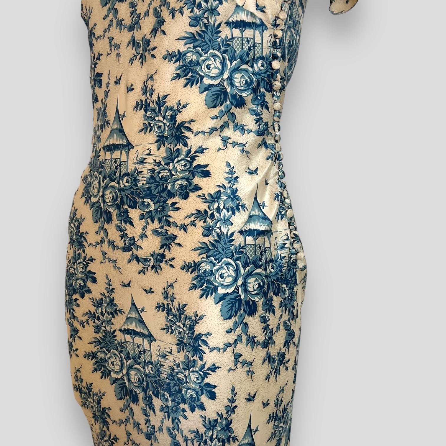 John Galliano 2003 toile de jouy dress 3