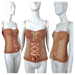 JOHN GALLIANO 2003 Camisola vintage adornada con cristal de Swarovski