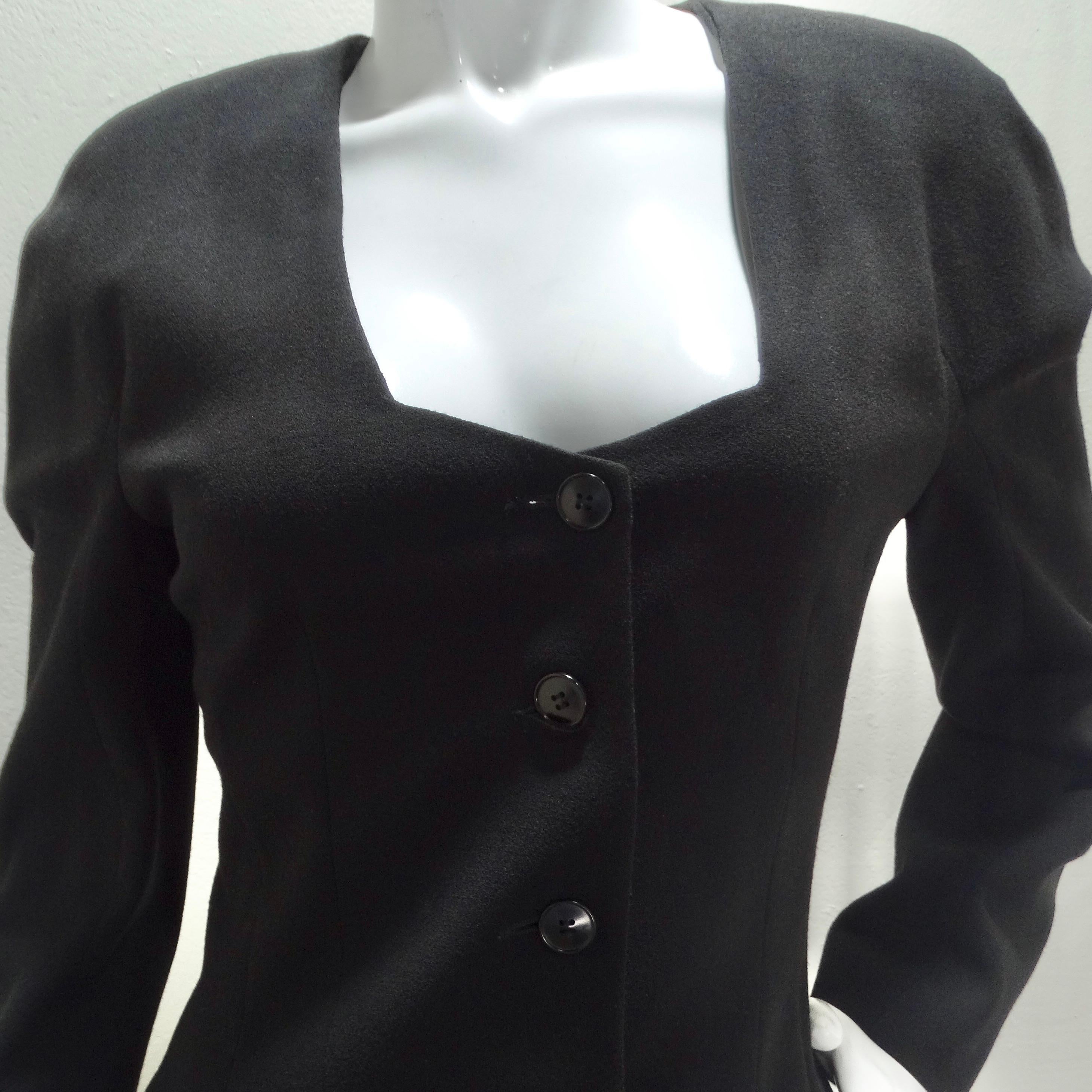 Women's or Men's John Galliano 90s Black Skirt Suit For Sale