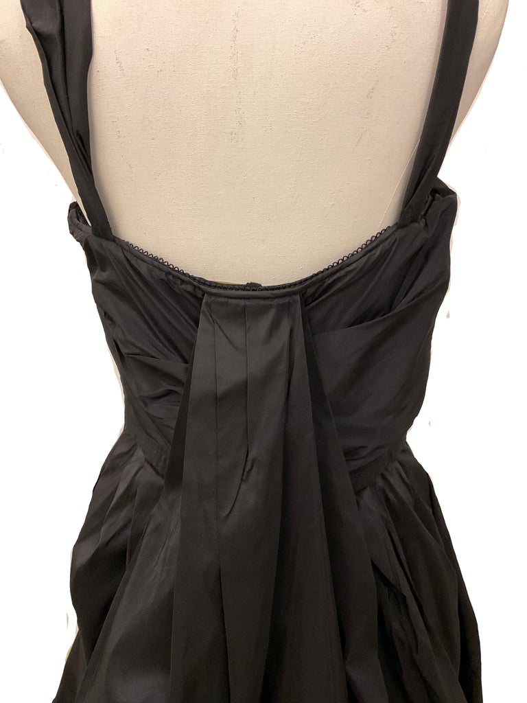 JOHN GALLIANO Abito da cocktail nero Moulin Rouge di seta FW 2008 For  Sale at 1stDibs