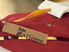 John Galliano archival Crystal draped evening gown