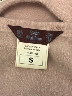 John Galliano archival F/W 2001 angora sequined vest with hood