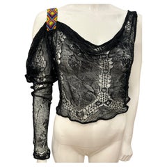 John Galliano archival S/S 2002 rare lace top