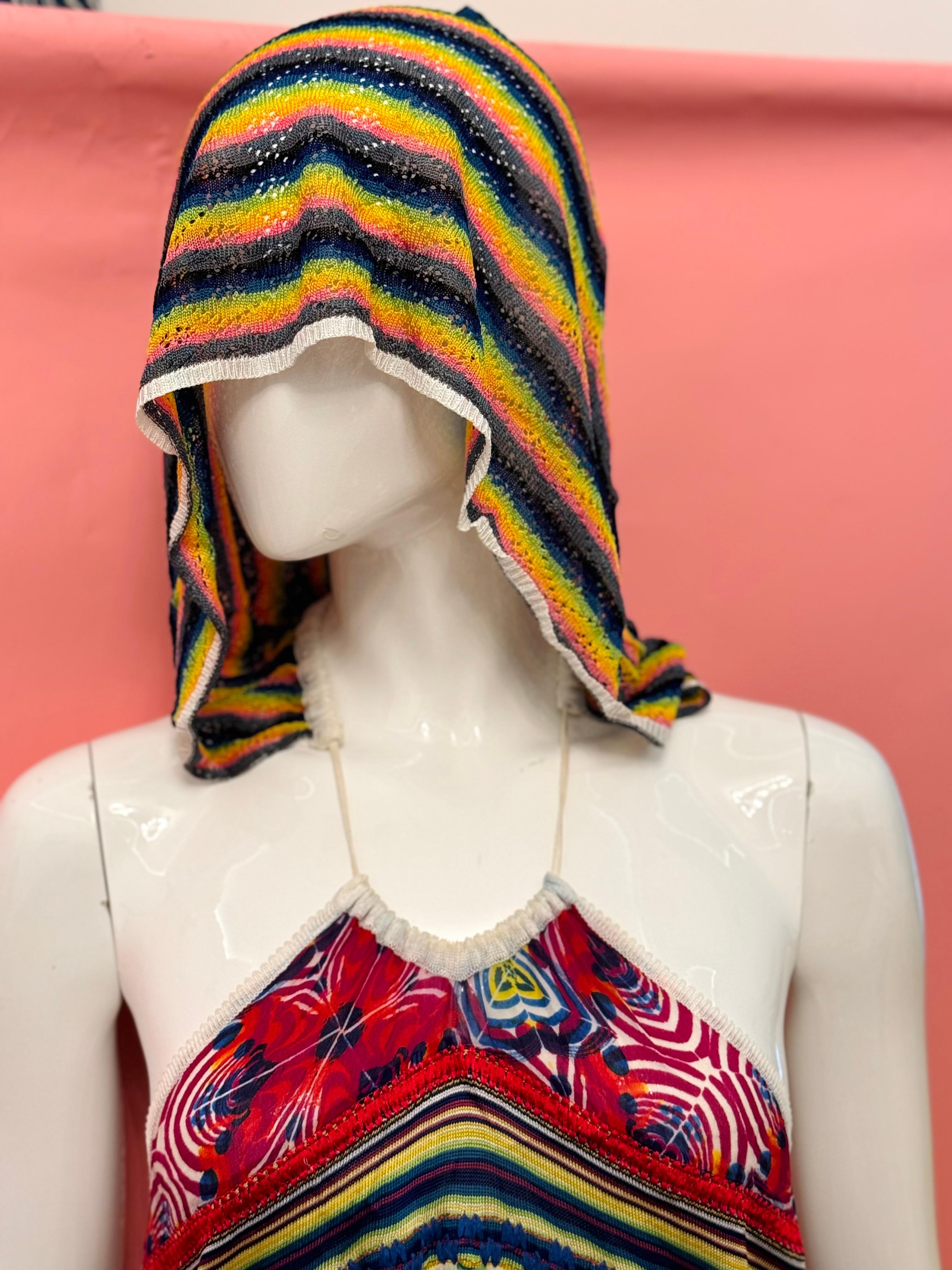 Top à capuche rare du défilé d'archives S/S 2002 de John Galliano en vente 6