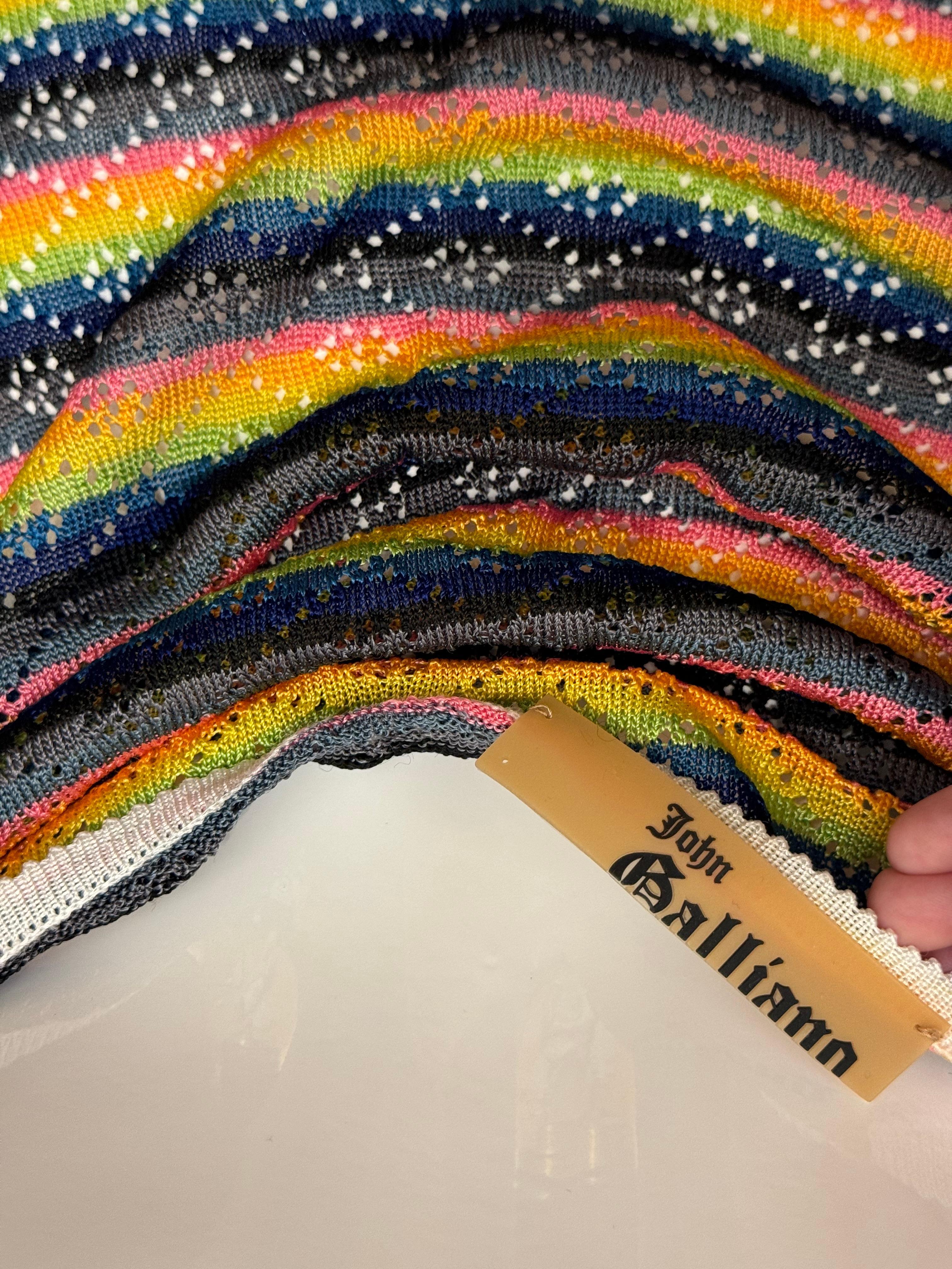 Top à capuche rare du défilé d'archives S/S 2002 de John Galliano en vente 10