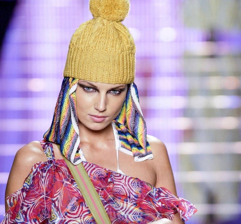 John Galliano archival S/S 2002 runway rare hooded top For Sale at