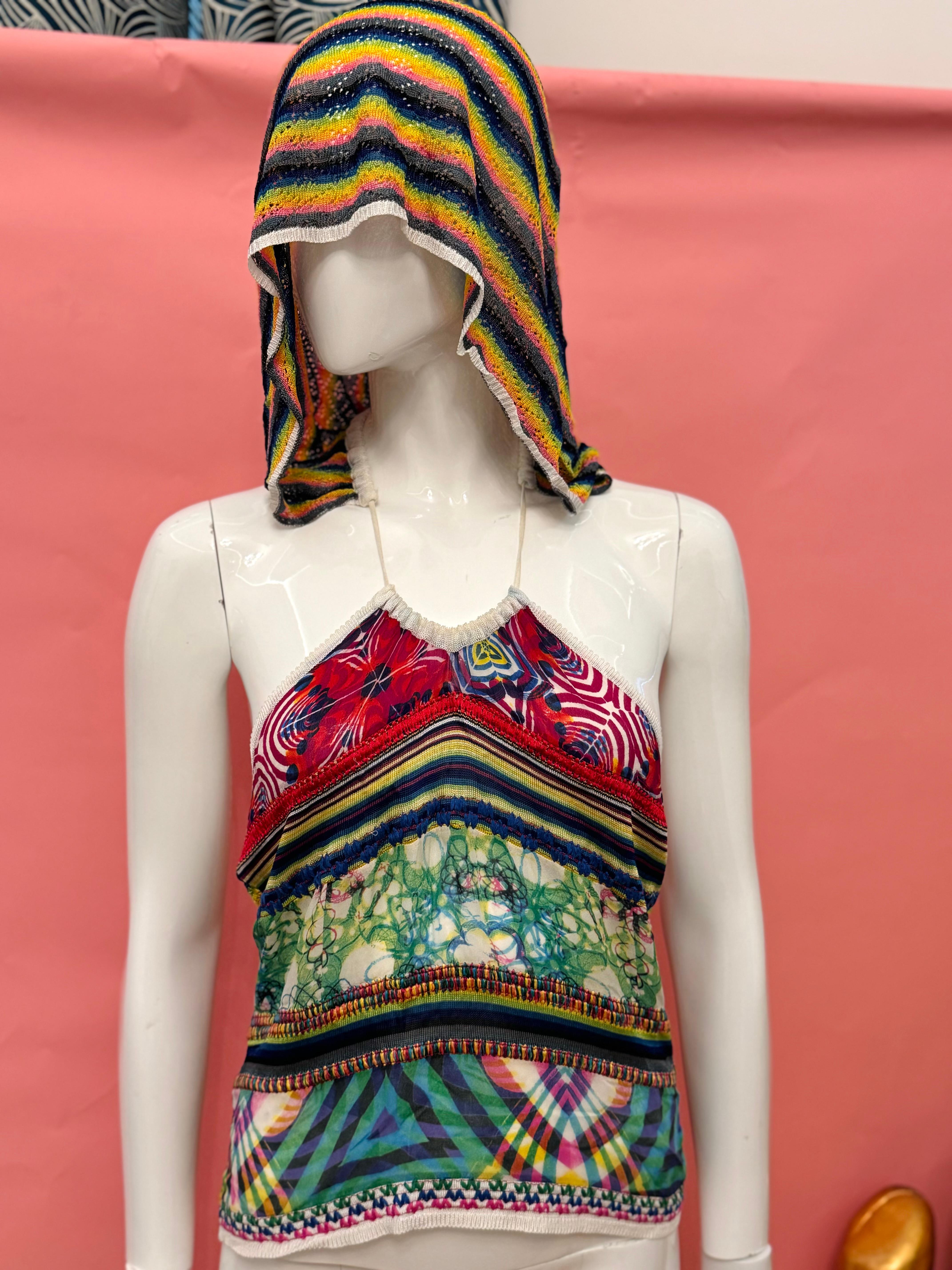 Top à capuche rare du défilé d'archives S/S 2002 de John Galliano Unisexe en vente