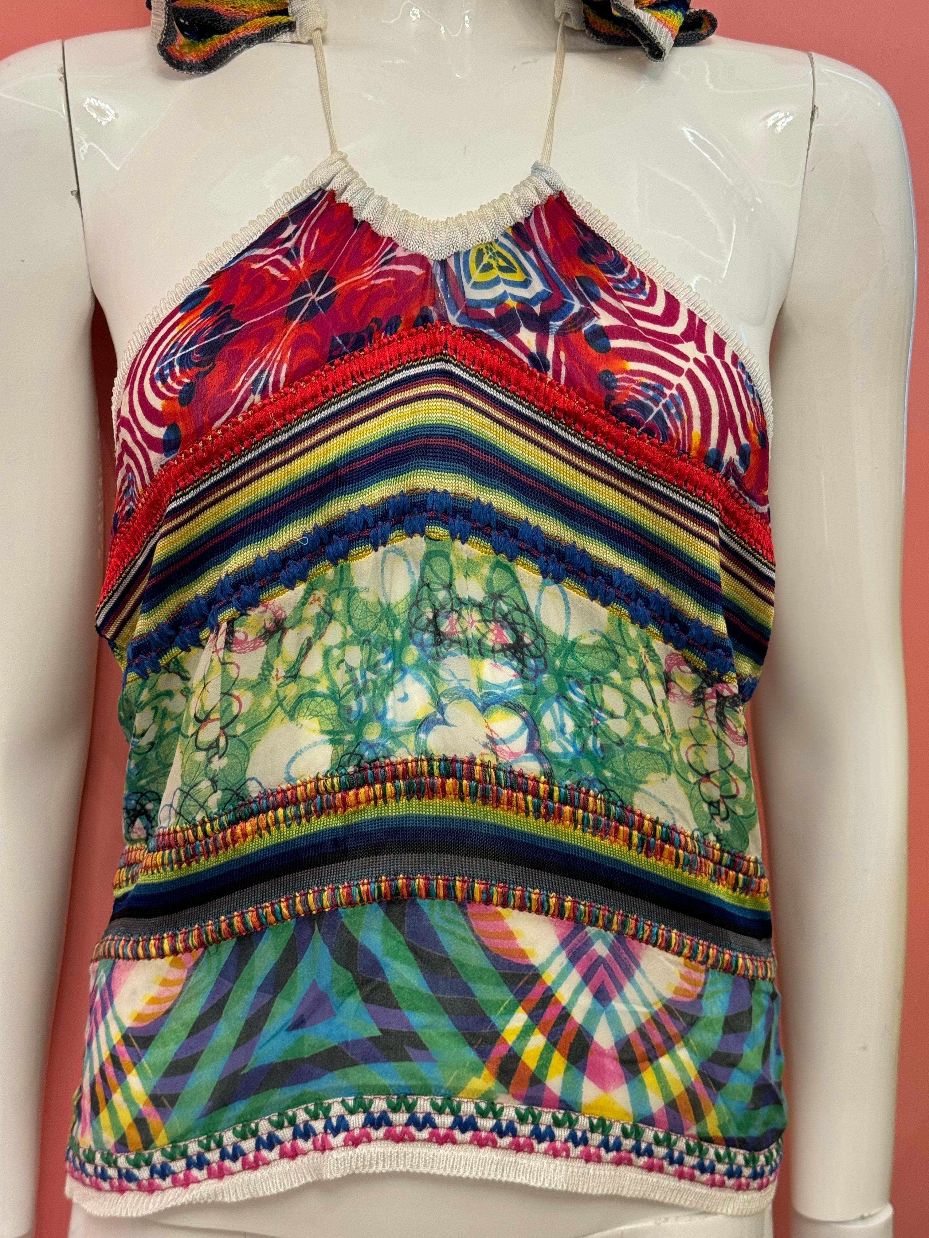 Top à capuche rare du défilé d'archives S/S 2002 de John Galliano en vente 2