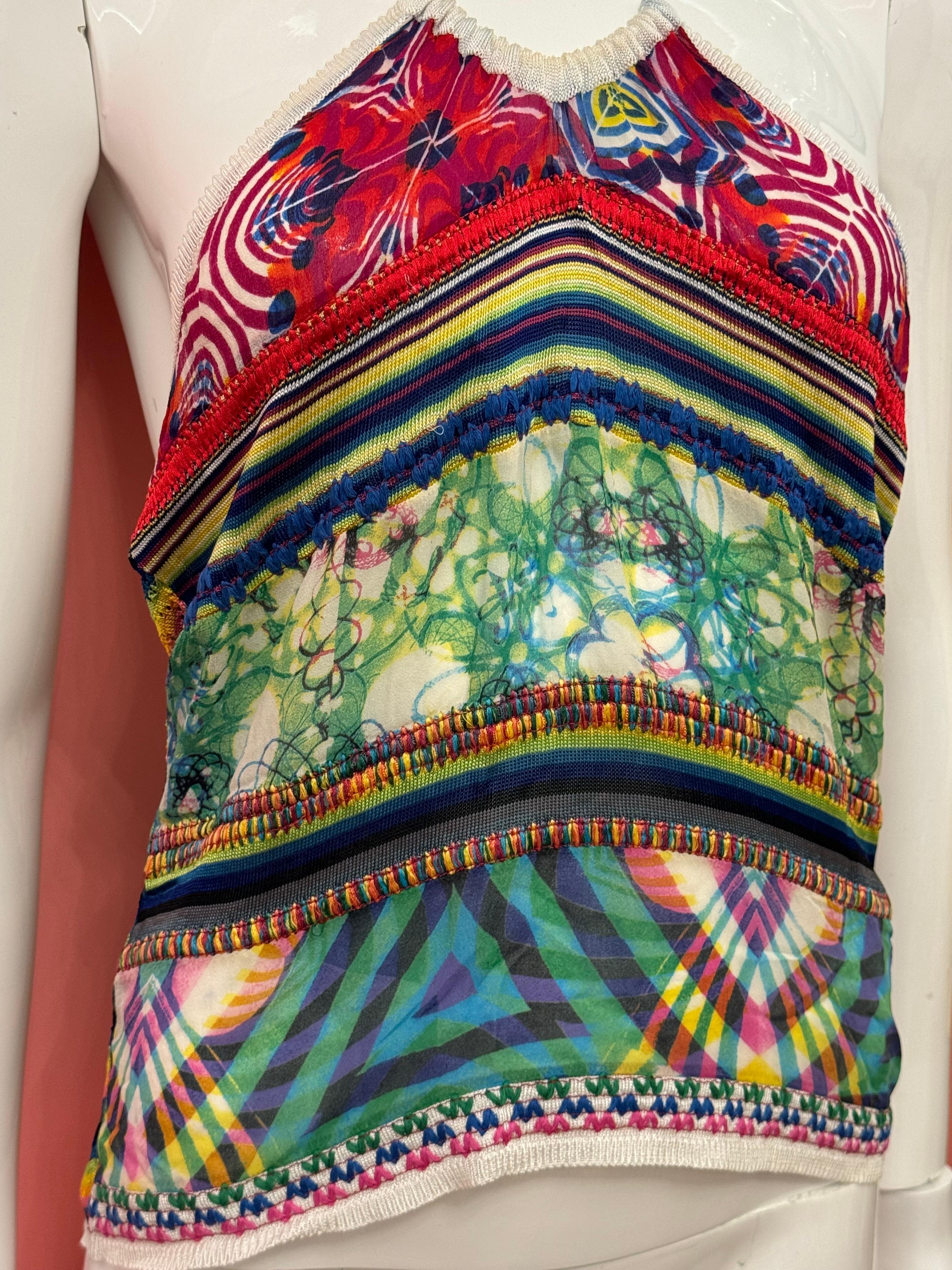Top à capuche rare du défilé d'archives S/S 2002 de John Galliano en vente 3