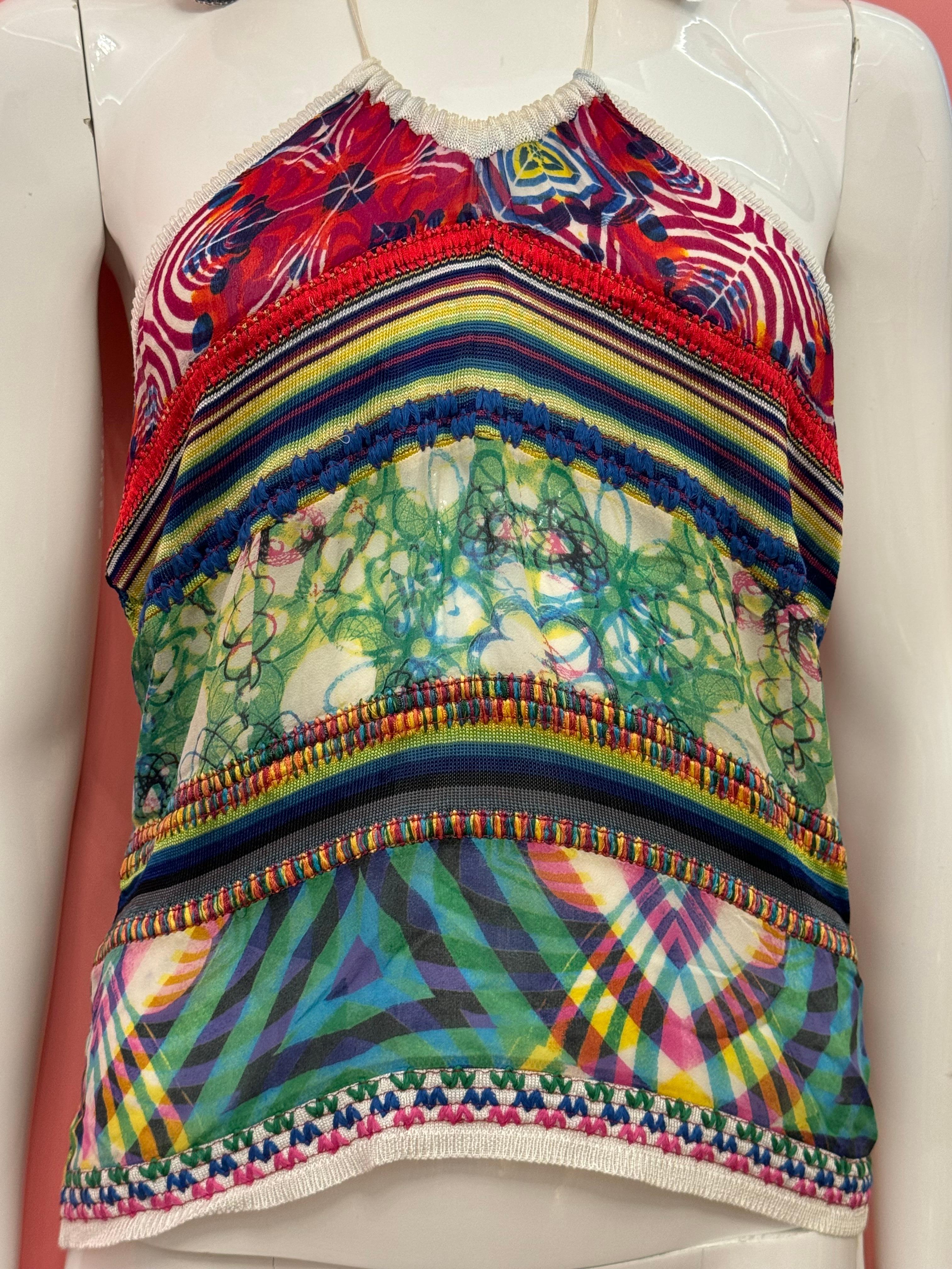 Top à capuche rare du défilé d'archives S/S 2002 de John Galliano en vente 4