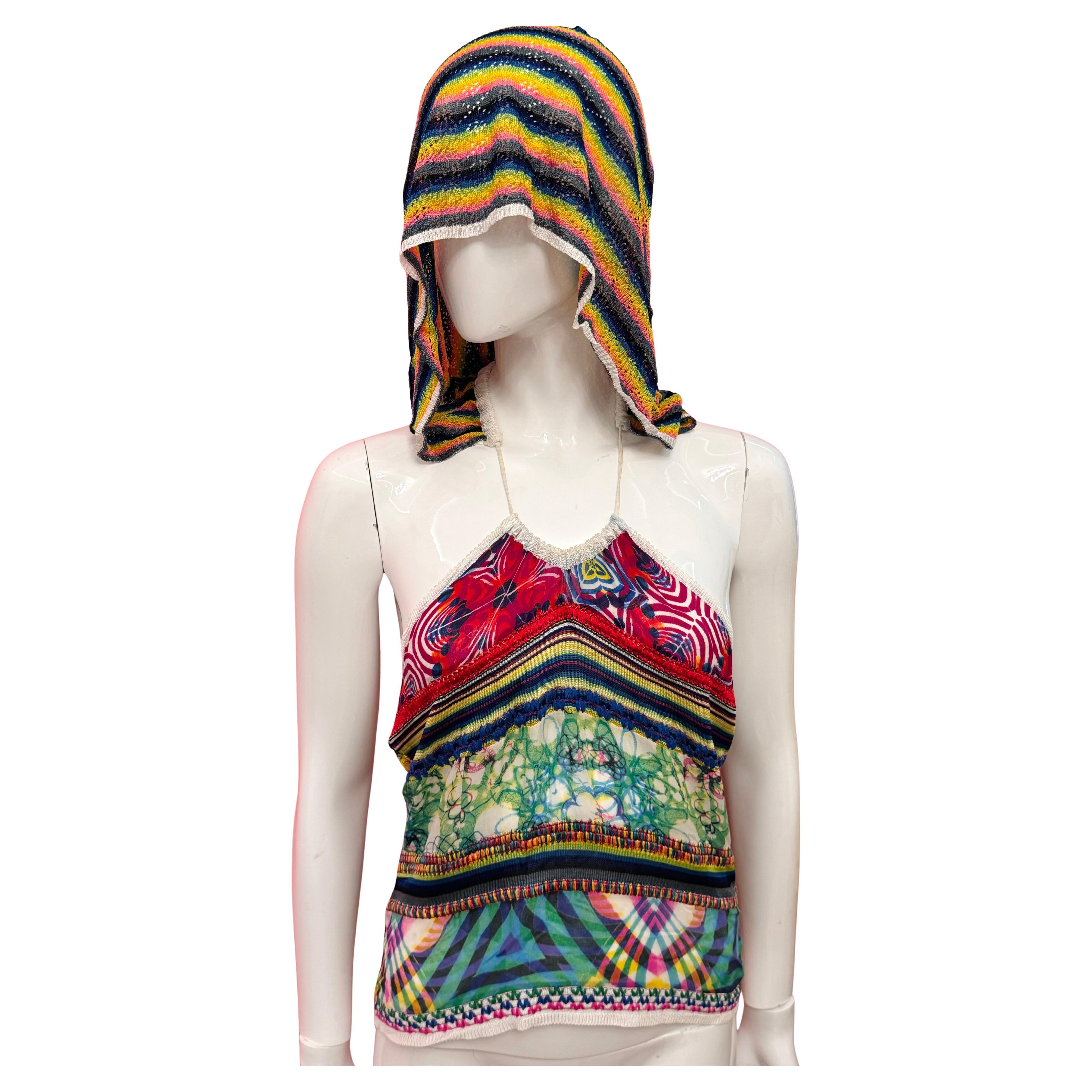 Top à capuche rare du défilé d'archives S/S 2002 de John Galliano en vente