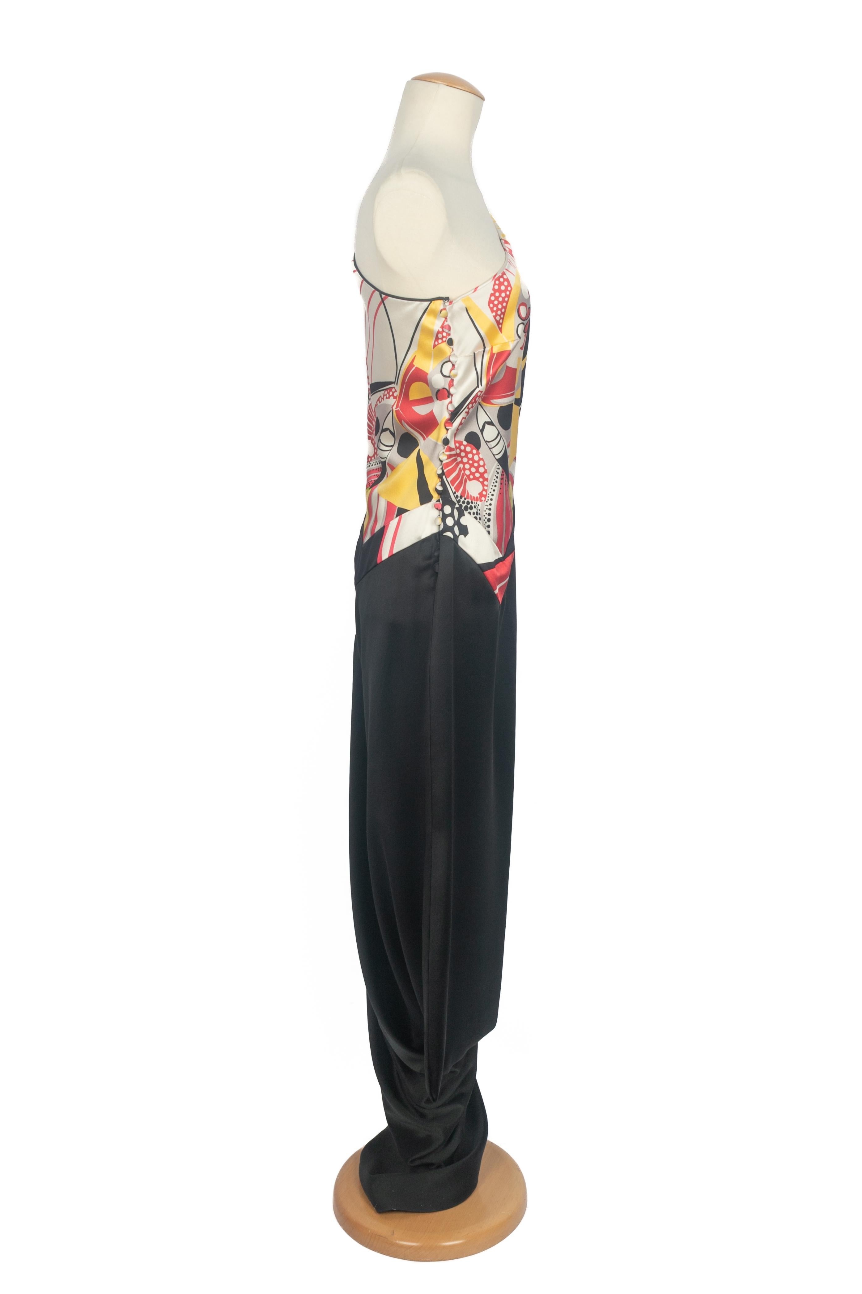 John Galliano Asymmetrisches Kleid Resort 2009 (Schwarz) im Angebot
