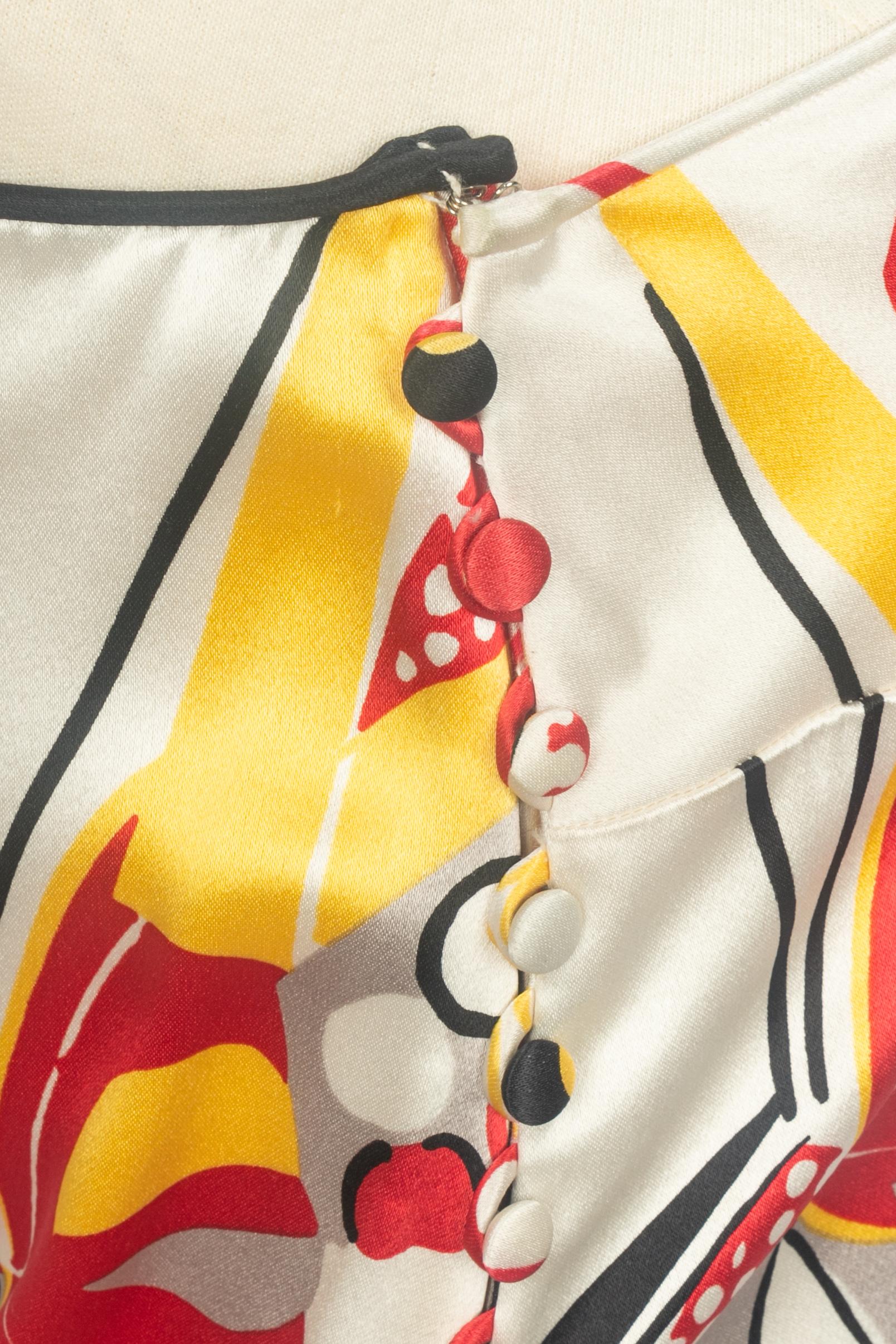 Robe asymétrique John Galliano Resort 2009 Excellent état - En vente à SAINT-OUEN-SUR-SEINE, FR