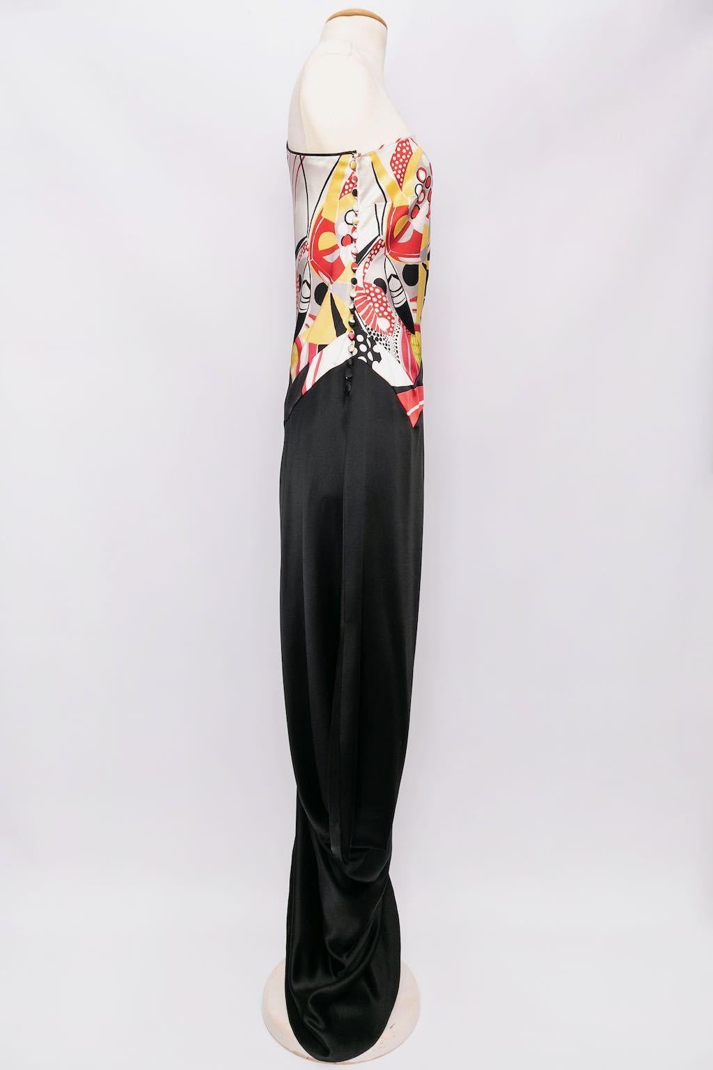 Women's John Galliano Asymmetrical Silk Dress For Sale