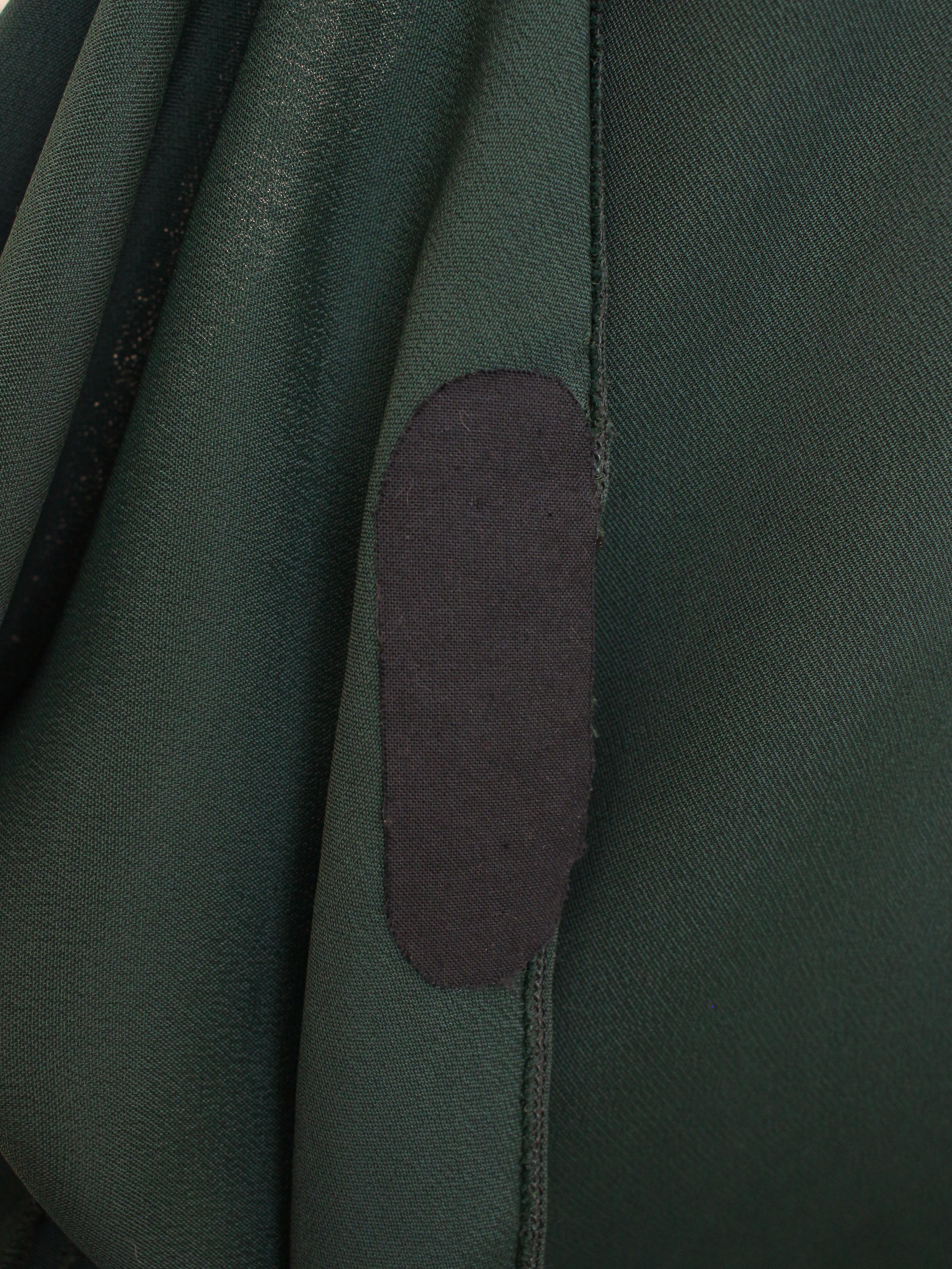 John Galliano Autumn/Winter 1988 ‘Hairclips’ Bottle Green Bias Cut Crêpe Gown 12