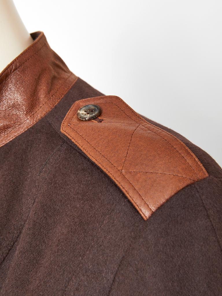 Women's John Galliano Belted Coat with Zipper Detail