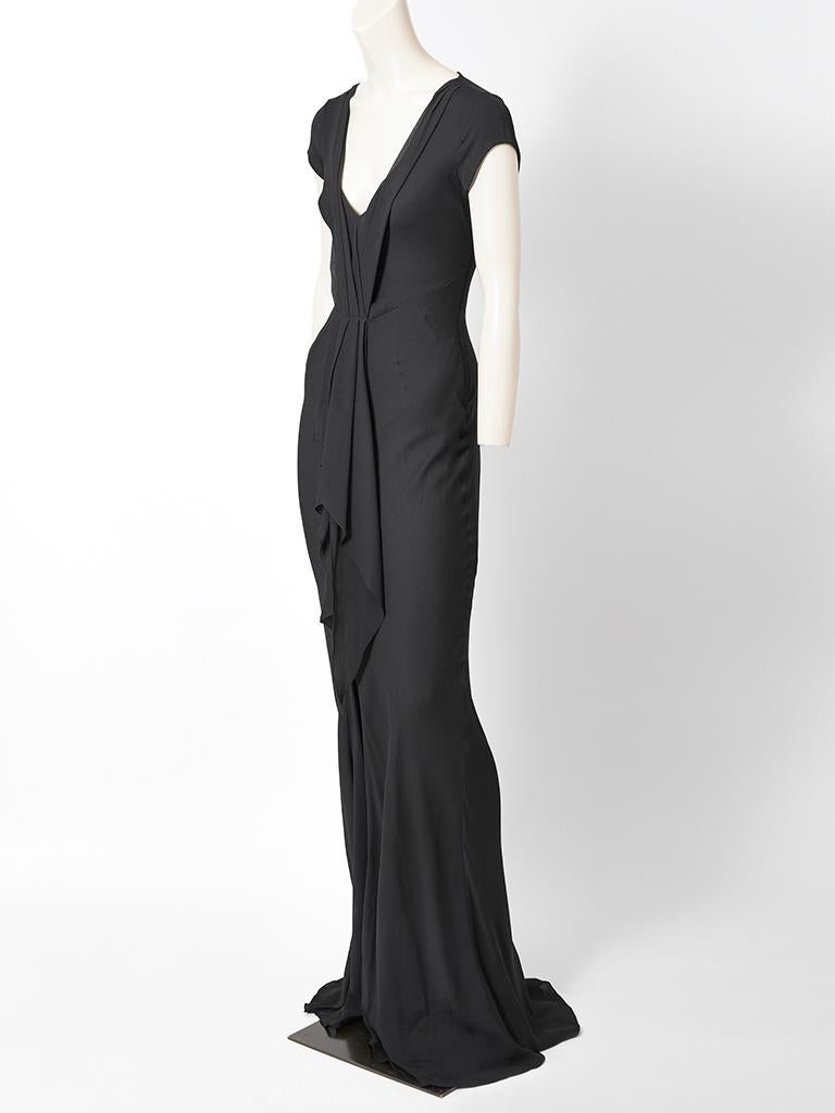 bias cut evening gown