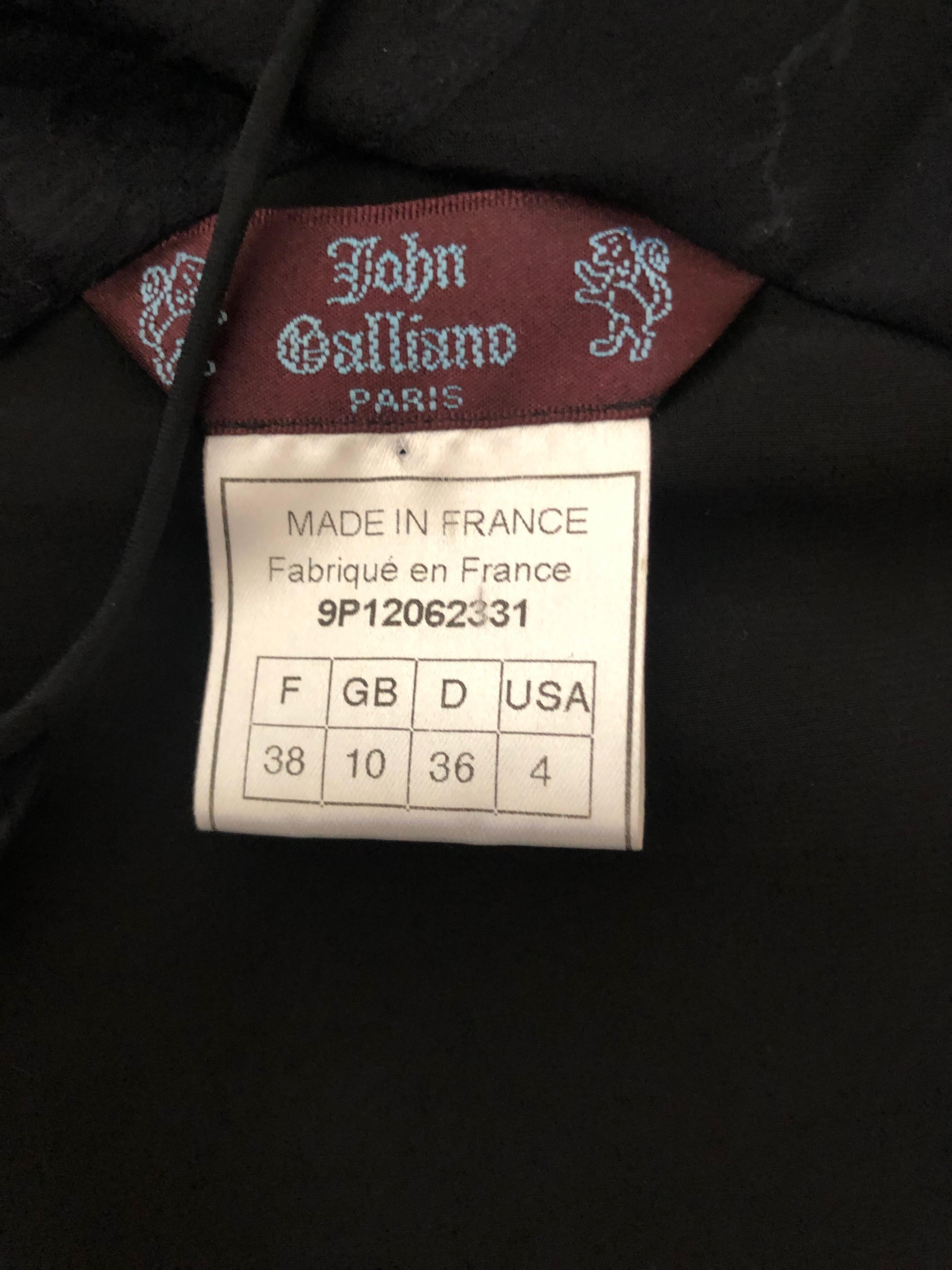 John Galliano Black Bias Cut Chinoiserie Toile de Joi Late 1990s Evening Dress  For Sale 5