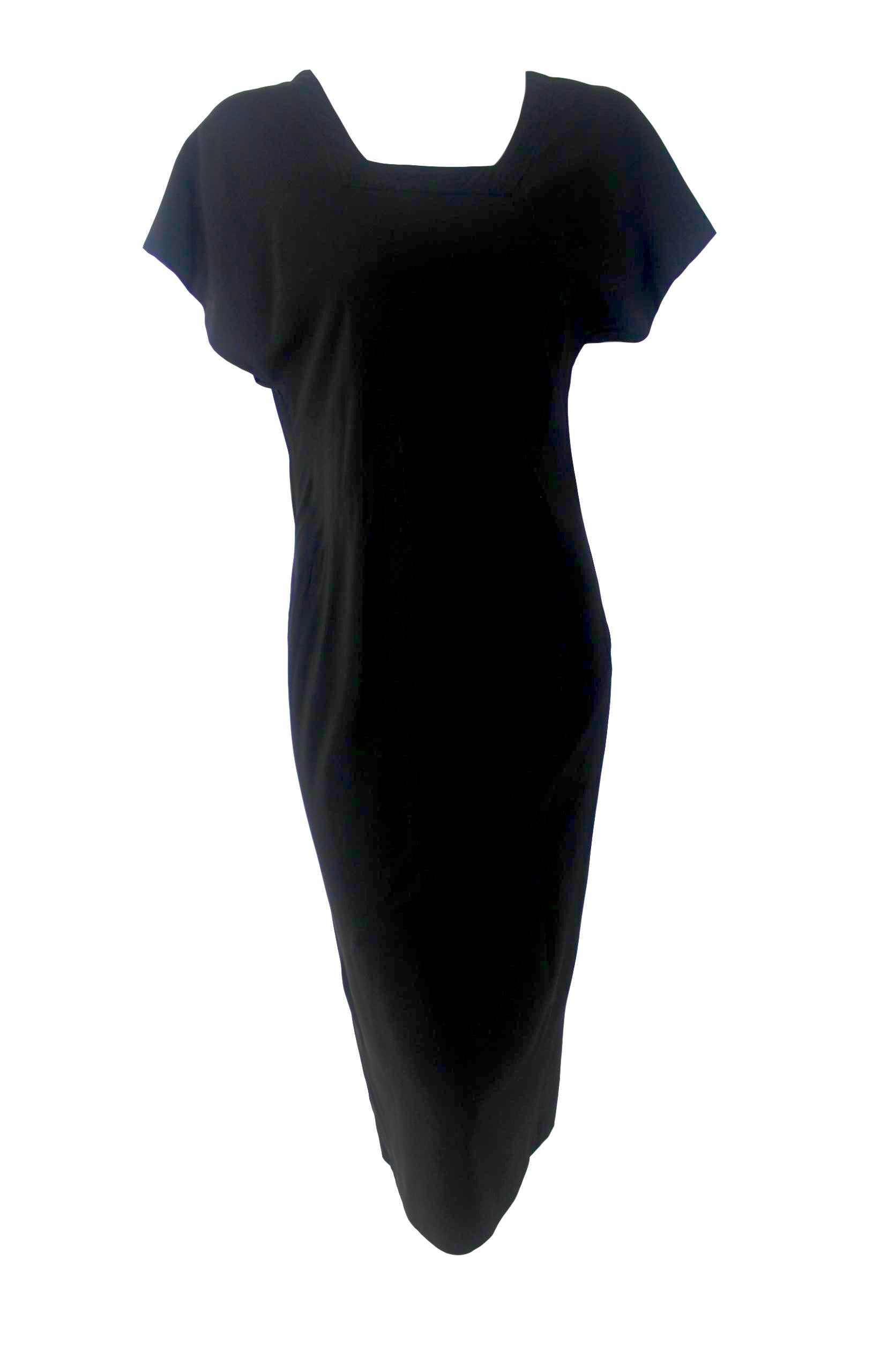 Women's John Galliano Black Bias Cut Silk Dress Made in England Label For Sale