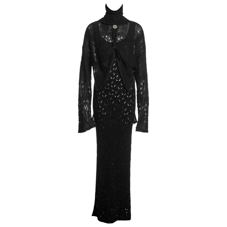 long knitted cardigan dress MIYA KNIT CARDIGAN DRESS S/M / Heather Gray