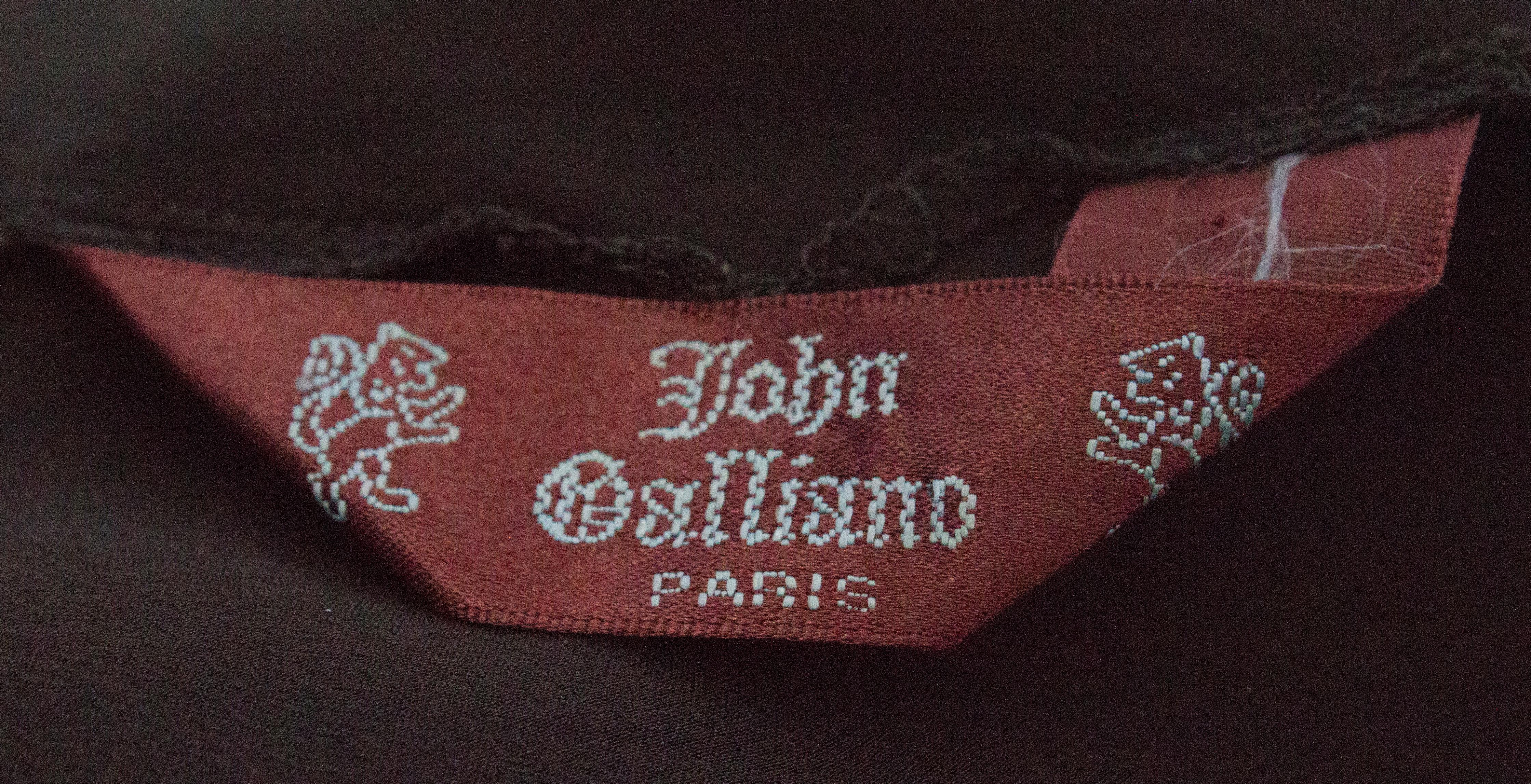 John Galliano Black Silk Camisole 1