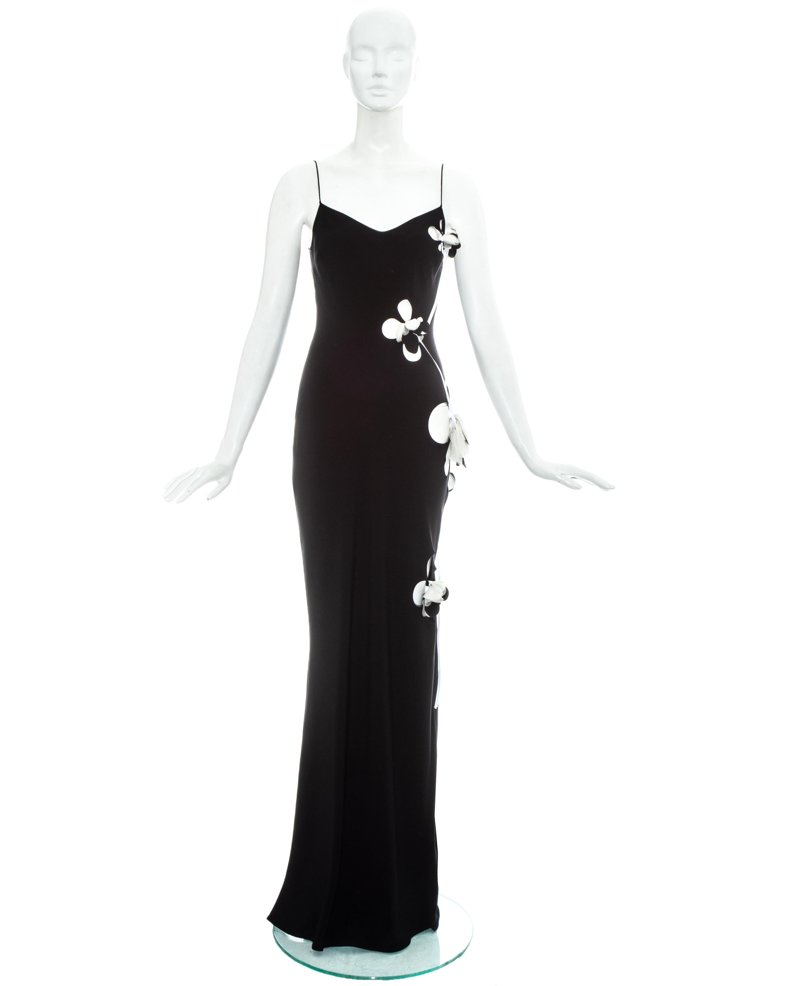john galliano dress black and white stripes