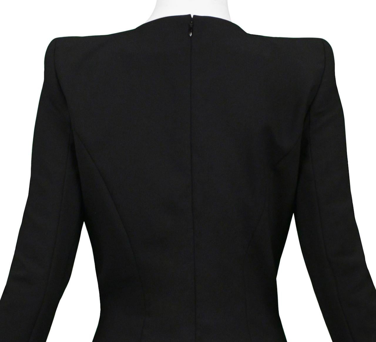 John Galliano Black Tuxedo Dress With Long Sleeves 1997 For Sale 1