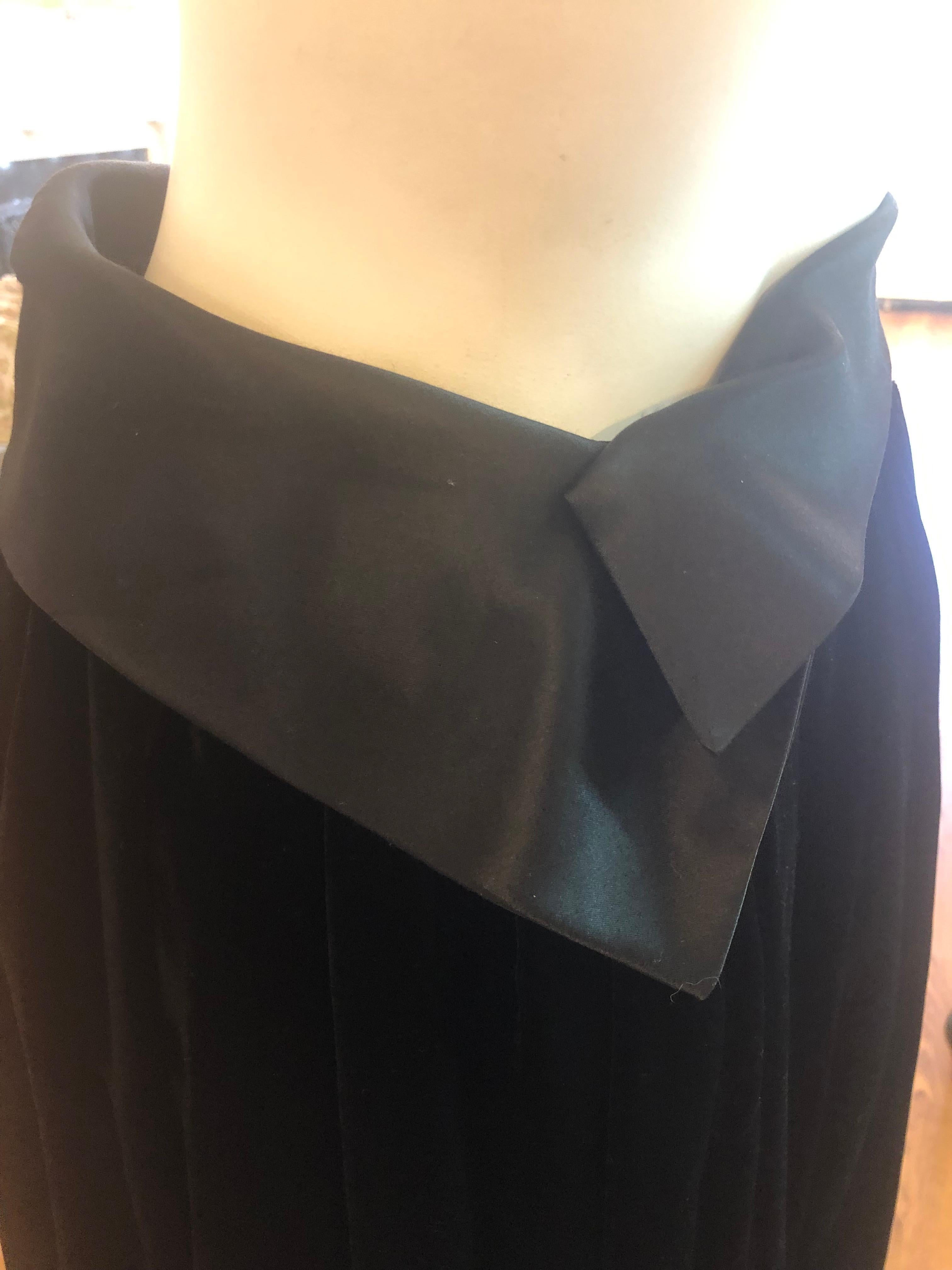 John Galliano Black Velvet Klaudee Skirt 36Fr For Sale 1