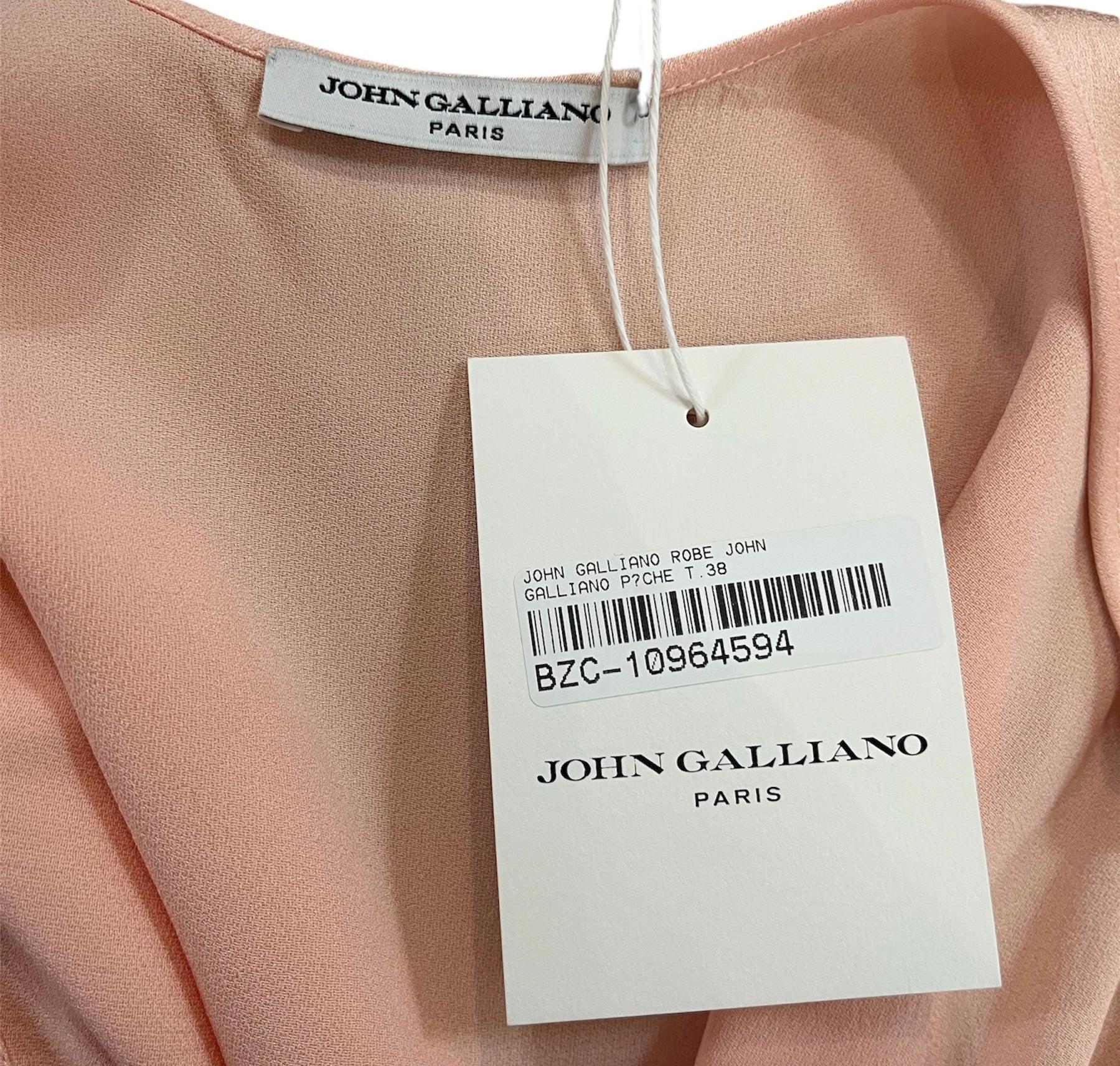 John Galliano Bata rosa rubor de corte sesgado inspirada en los años 30, Años 2000 en Nuevo estado para la venta en Los Angeles, CA